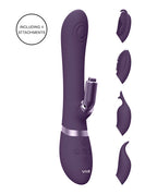 Shots Vive Etsu Pulse G - Spot Rabbit w/Interchangeable Clitoral Attachments - Purple