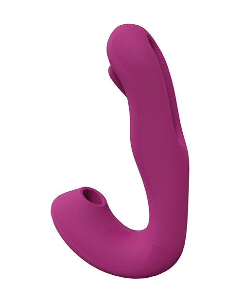 Shots Vive Yuna Dual Action Airwave Vibrator & G - Spot Stimulator - Pink