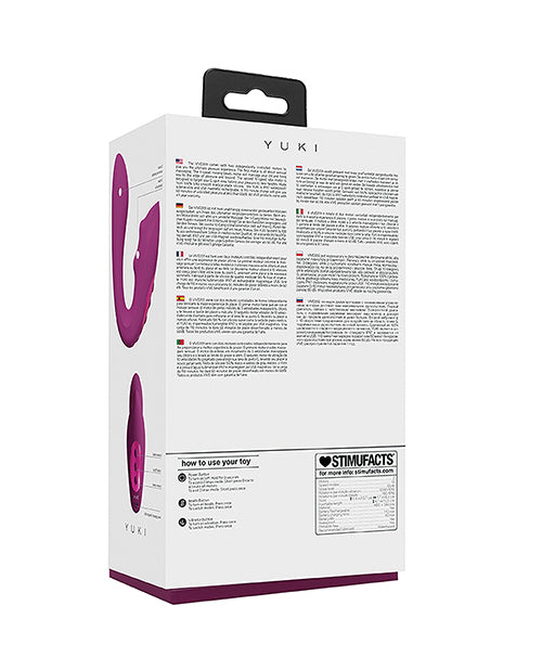 Shots Yuki Dual Action G - Spot Vibrator w/Massaging Beads - Pink