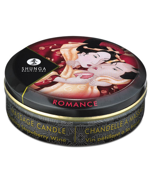 Shunga Romance Mini Candlelight Massage Candle - Sparkling Strawberry Wine