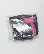 Black Mesh Butterfly Print Flutter Sleeve Top w/Thong 2 pc Set - Multi - Color