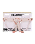 Sex & Mischief Peaches 'n CreaMe Pearl Garters