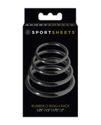 Sportsheets Rubber O - Ring - 4 Pack