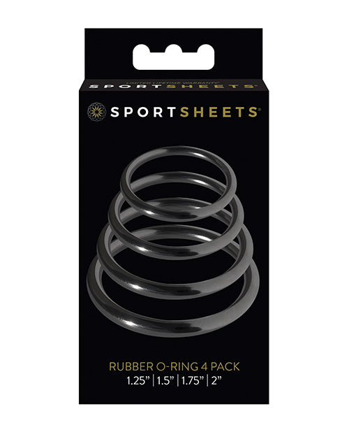 Sportsheets Rubber O - Ring - 4 Pack
