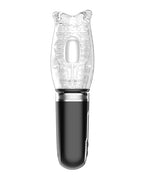 Thrusting, Rotating & Vibrating Oral Sex Masturbator - Black