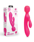 Together Tri Delight Dual-Ended Triple Stim Wand &amp; Rabbit Vibrator