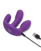 Together Blended Pleasure Remote Controlled Triple - Pronged Vibrator