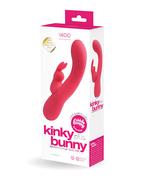 VeDO Kinky Bunny Rechargeable Dual Vibe - Foxy Pink