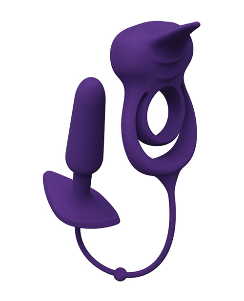 VeDO Humper Rechargeable Dual C - Ring w/Anal Plug - Purple