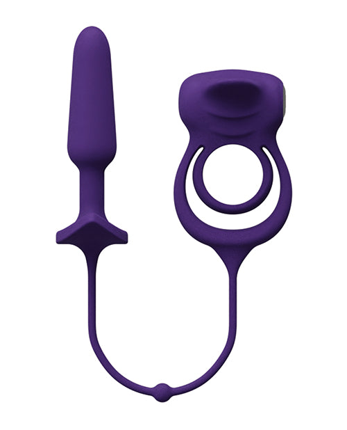 VeDO Humper Rechargeable Dual C - Ring w/Anal Plug - Purple