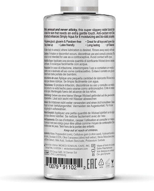 Wicked Sensual Care Simply Aqua Waterbased Lubricant