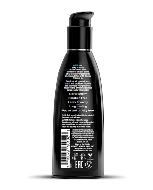 Wicked Sensual Care Aqua Waterbased Lubricant - Fragrance Free