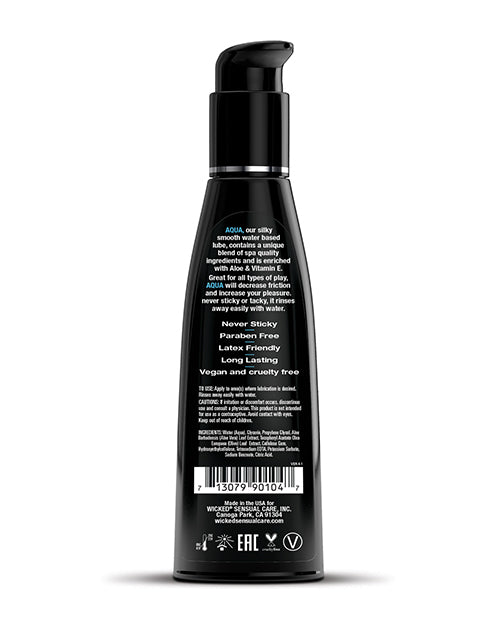 Wicked Sensual Care Aqua Waterbased Lubricant - Fragrance Free