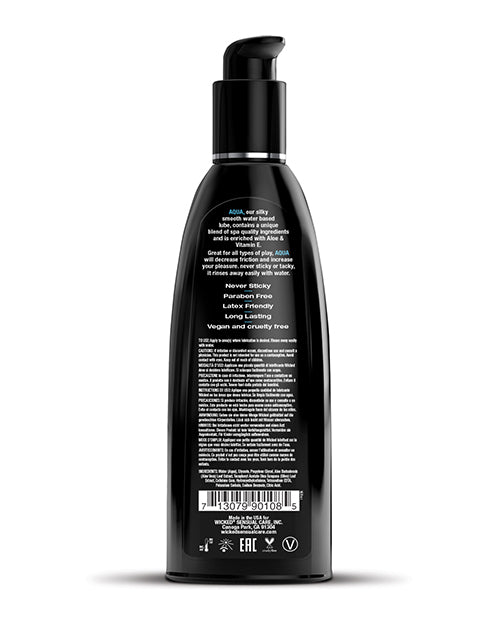 Wicked Sensual Care Aqua Waterbased Lubricant - Fragrance Free