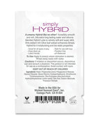 Wicked Sensual Care Simply Hybrid Lubricant - .