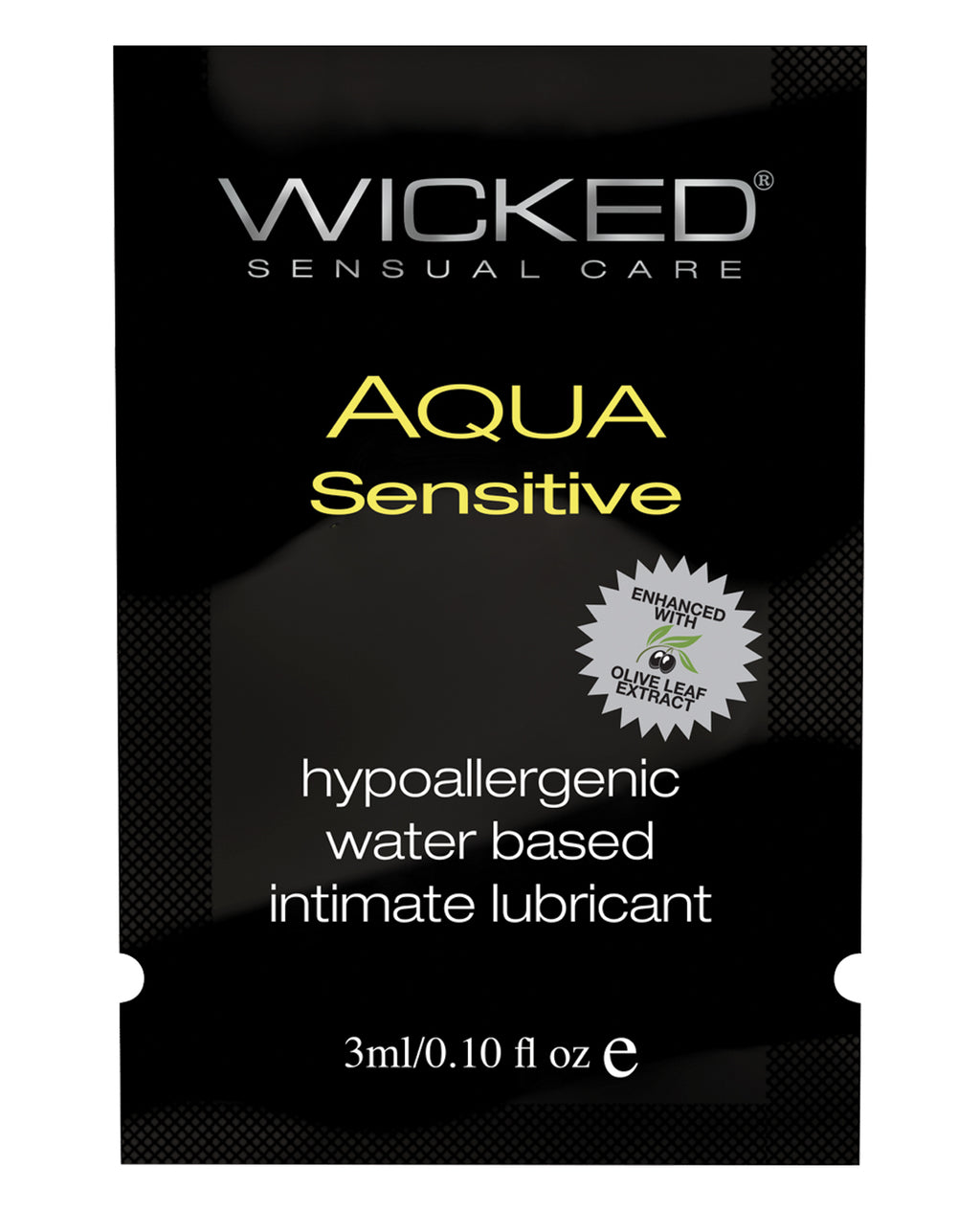 Wicked Sensual Care Hypoallergenic Aqua Sensitive Water Based Lubricant - .