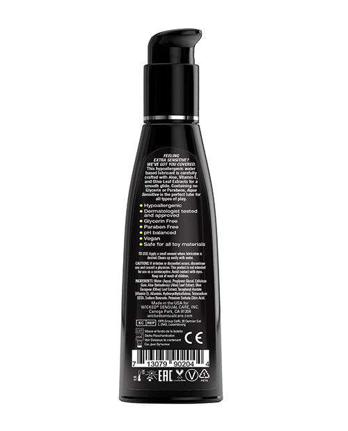 Wicked Sensual Care Hypoallergenic Aqua Sensitive Waterbased Lubricant - Unscented