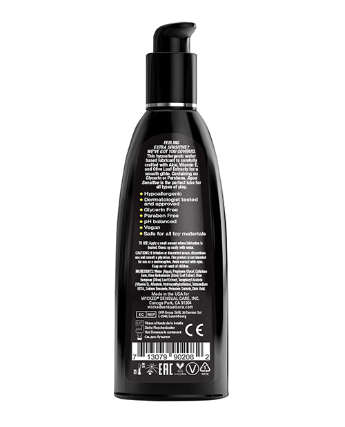 Wicked Sensual Care Hypoallergenic Aqua Sensitive Water Based Lubricant - Unscented