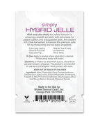 Wicked Sensual Care Simply Hybrid Jelle Lubricant - .