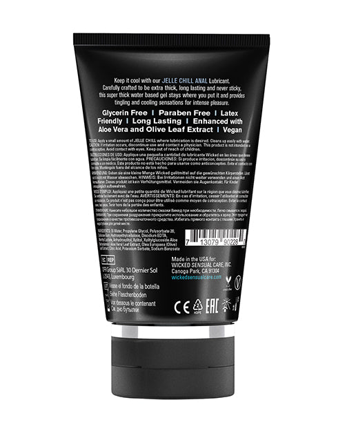Wicked Sensual Care Jelle Chill Waterbased Anal Gel Lubricant