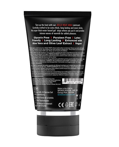 Wicked Sensual Care Jelle Warming Waterbased Anal Gel Lubricant