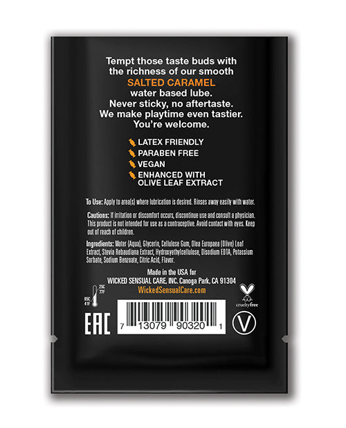 Wicked Sensual Care Aqua Waterbased Lubricant - . Salted Caramel