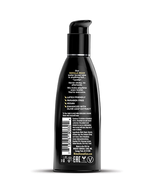 Wicked Sensual Care Aqua Waterbased Lubricant - Vanilla Bean