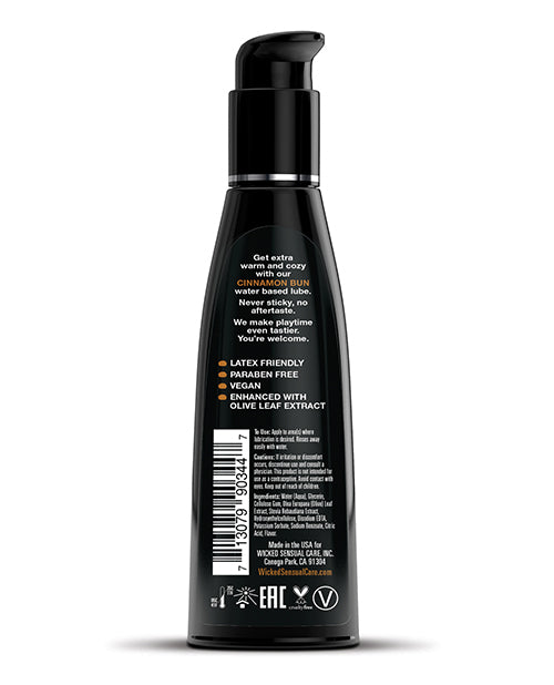 Wicked Sensual Care Aqua Waterbased Lubricant - Cinnamon Bun
