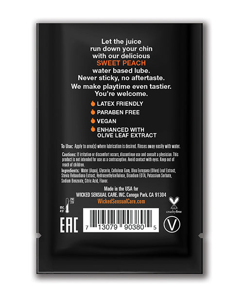 Wicked Sensual Care Waterbased Lubricant - . Sweet Peach