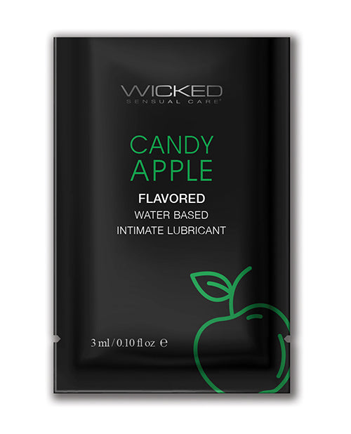 Wicked Sensual Care Aqua Waterbased Lubricant - . Candy Apple