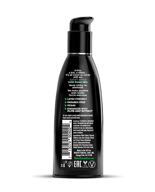 Wicked Sensual Care Aqua Waterbased Lubricant - Candy Apple