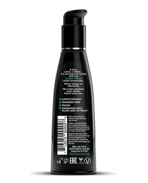 Wicked Sensual Care Aqua Waterbased Lubricant - Candy Apple