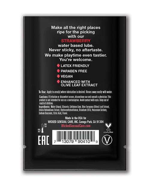 Wicked Sensual Care Waterbased Lubricant - . Strawberry