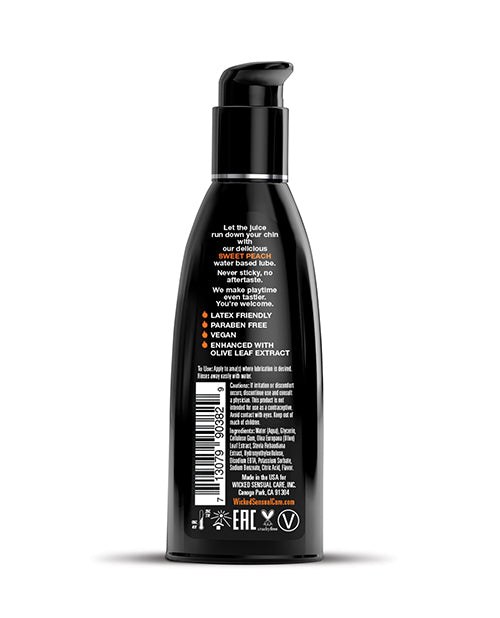 Wicked Sensual Care Waterbased Lubricant - Sweet Peach