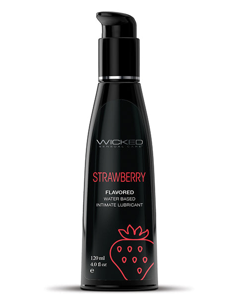 Wicked Sensual Care Aqua Water Based Lubricant - Strawberry