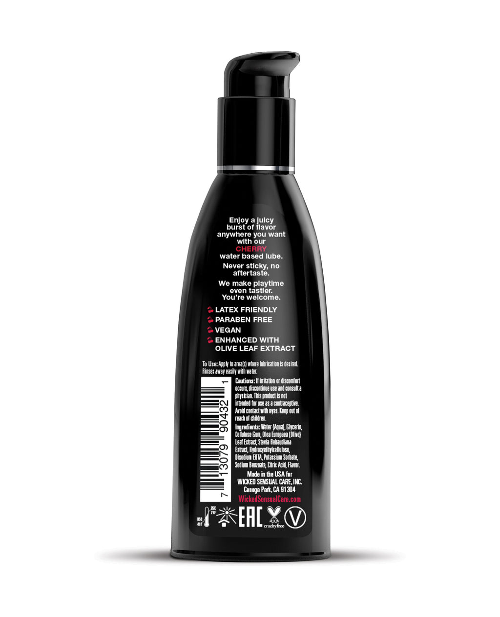 Wicked Sensual Care Water Based Lubricant - Cherry