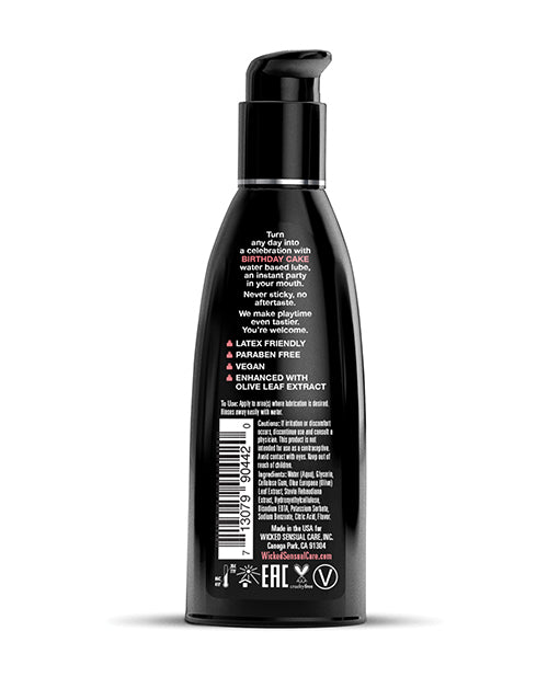 Wicked Sensual Care Water Based Lubricant - Birthday Cake