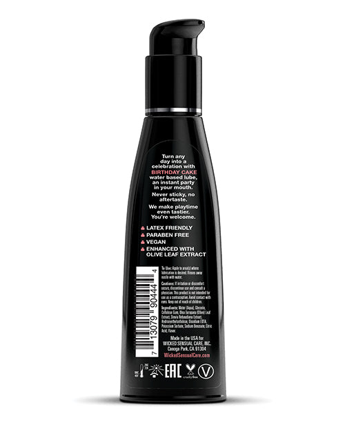 Wicked Sensual Care Water Based Lubricant - Birthday Cake