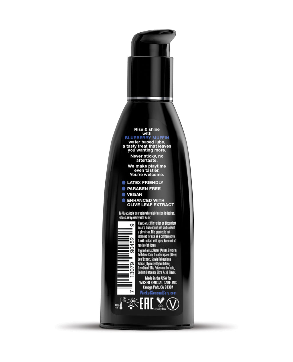 Wicked Sensual Care Water Based Lubricant - Blueberry Muffin