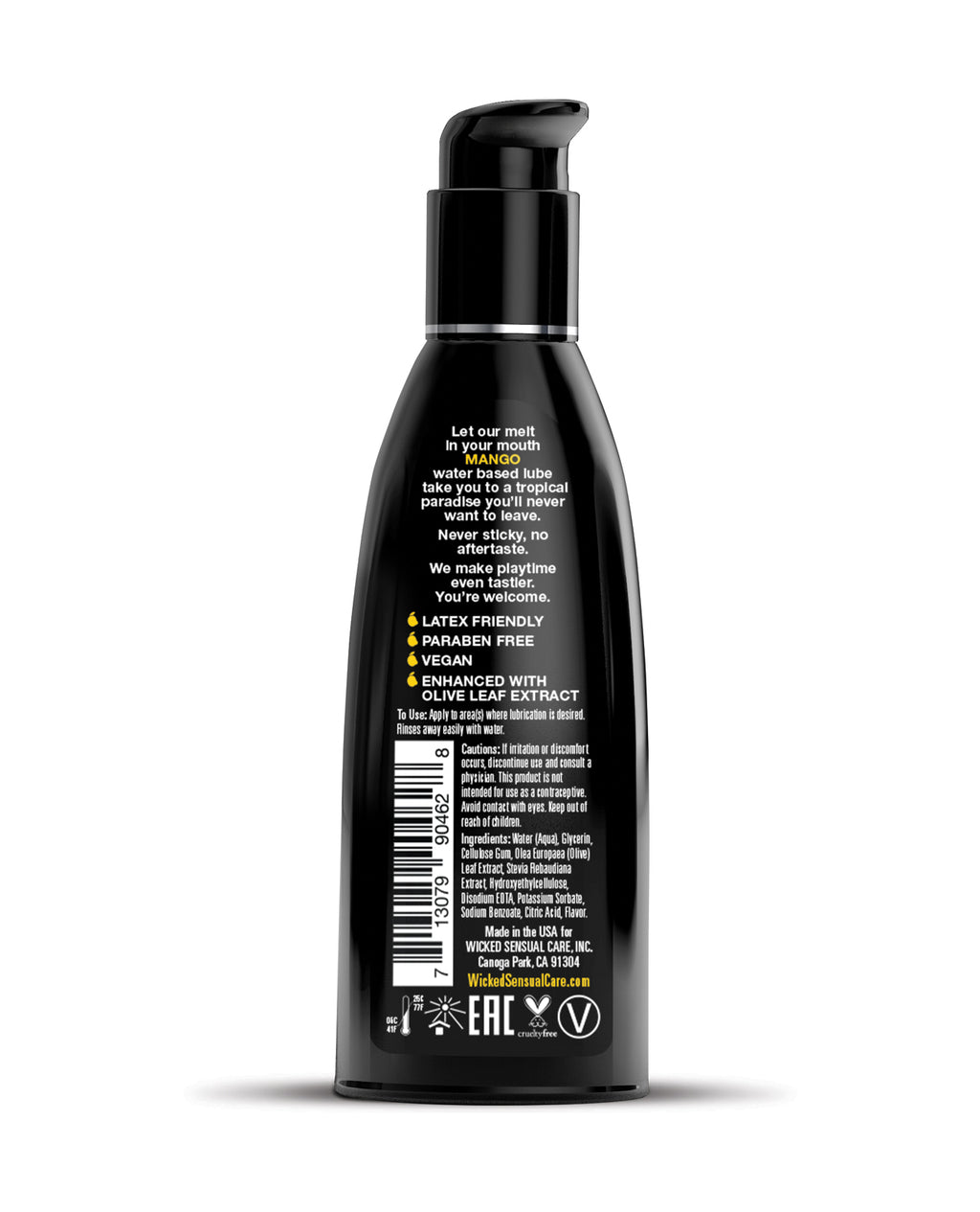 Wicked Sensual Care Water Based Lubricant - Mango