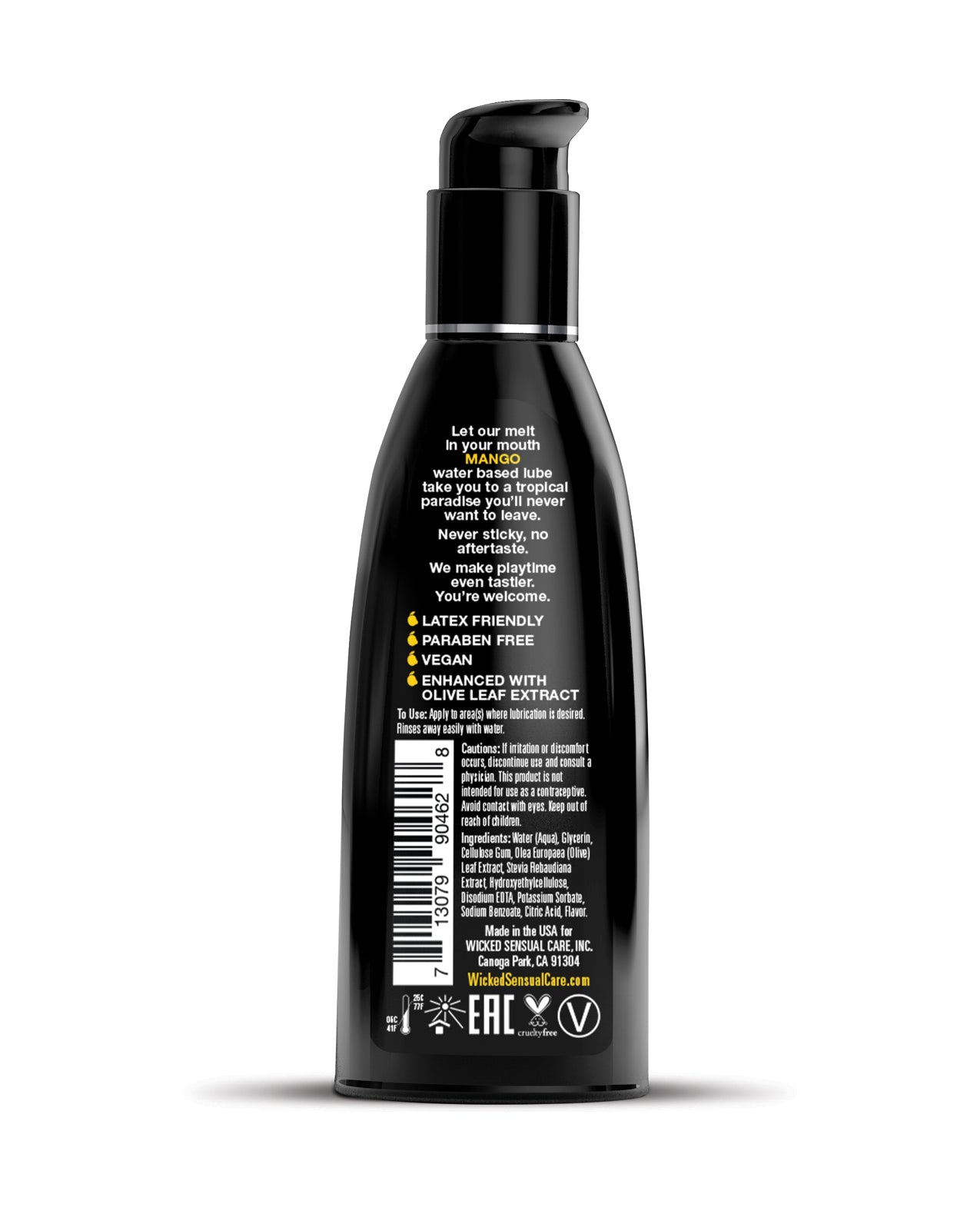 Wicked Sensual Care Water Based Lubricant - Mango