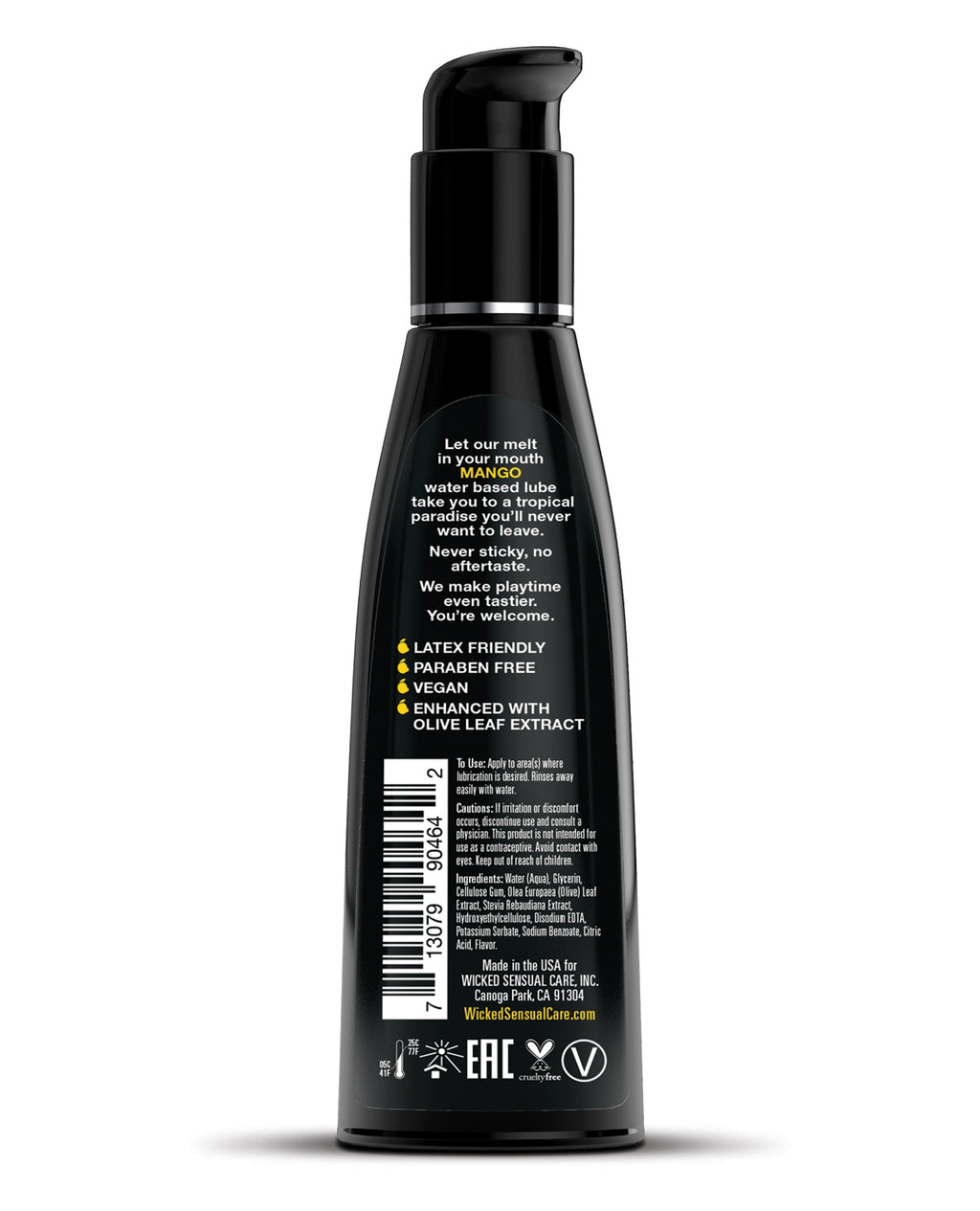 Wicked Sensual Care Water Based Lubricant - Mango