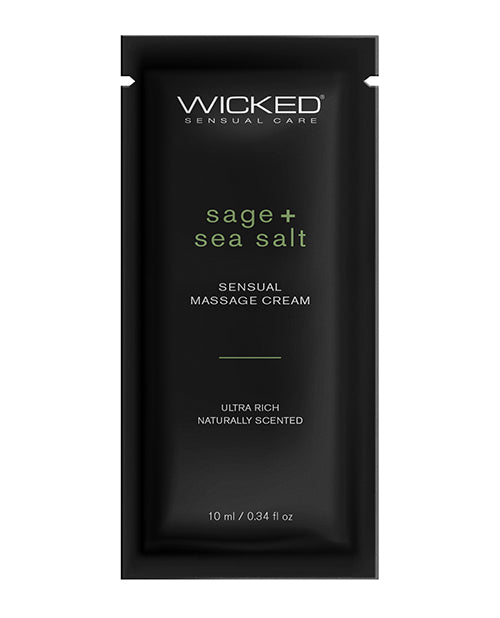 Wicked Sensual Care Sage & Sea Salt Massage Cream - .