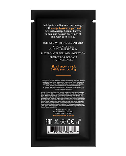 Wicked Sensual Care Orange Blossom & Patchouli Massage Cream - .