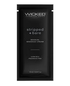 Wicked Sensual Care Stripped & Bare Unscented Massage Cream - .