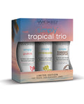 Wicked Sensual Care Tropical Trio Travel Size Flavored Lubes - Bottles