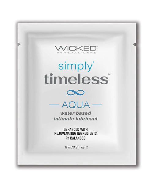 Wicked Sensual Care Simply Timeless Aqua Water Based Lubricant - .
