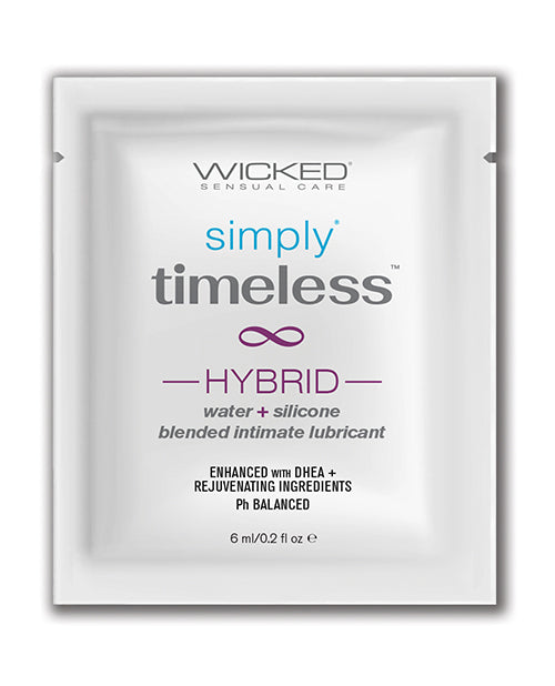 Wicked Sensual Care Simply Timeless Hybrid Water & Silicone Lubricant - .