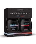 Wicked Sensual Care Sensation Kit Cooling and Warming Water Based Lubricants - Bottles