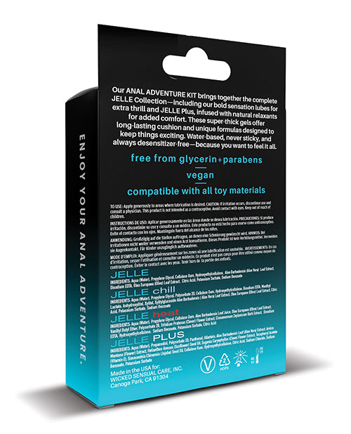 Wicked Sensual Care Anal Adventure Kit - Bottles